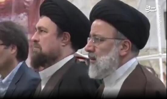حضور ابراهیم رئیسی  . حسن خمینی در انتخابات